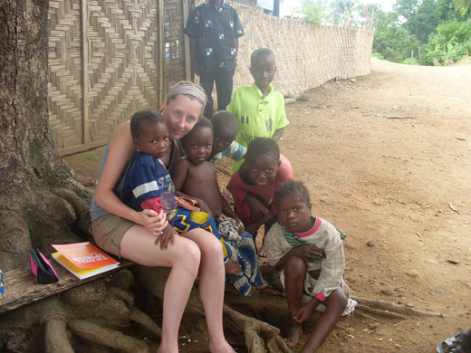 Cassandra Garris in West Africa
